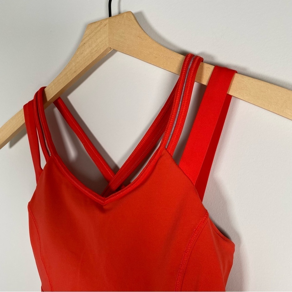 Lululemon Women's Ace Strappy Athletic Workout Gym Supportive Tank Top‎ Size 2 - Picture 2 of 6